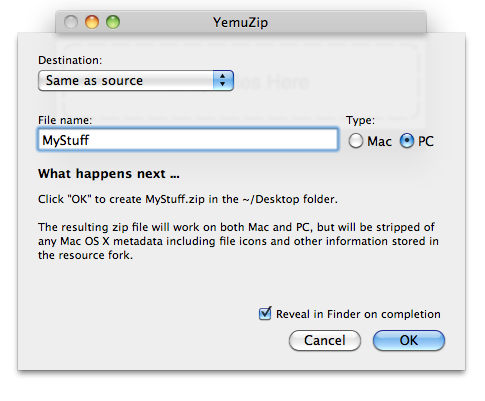free zip file creator for mac
